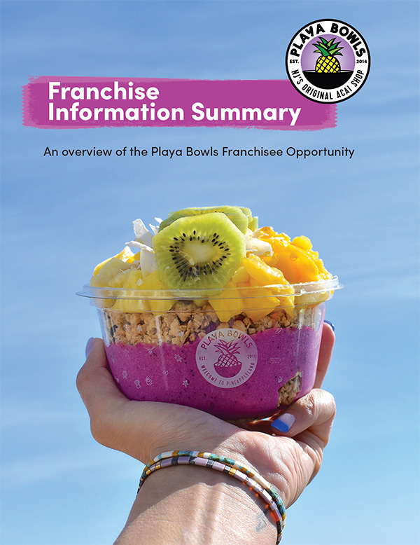 Playa Bowls Franchise Information Guide